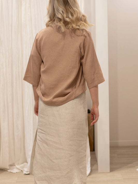 Drape Back Jacket NUDE